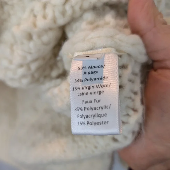 Simone Rocha Cream Sweater with Textured Design Size S In EUC - Picture 7 of 15